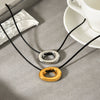 Wholesale Women's Geometric Stainless Steel Electroplated Necklace