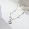 Wholesale Women's Geometric Stainless Steel Electroplated Necklace