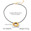 Wholesale Women's Geometric Stainless Steel Electroplated Necklace