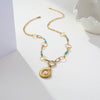 Wholesale Women's Geometric Stainless Steel Electroplated Necklace