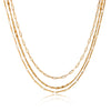 Wholesale Women's Geometric Stainless Steel Electroplated Necklace
