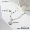 Wholesale Women's Geometric Stainless Steel Electroplated Necklace