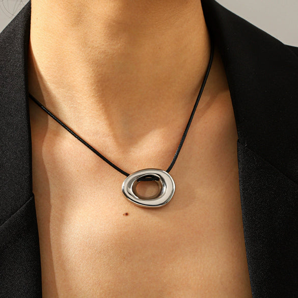 Wholesale Women's Geometric Stainless Steel Electroplated Necklace