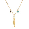 Wholesale Women's Geometric Stainless Steel Electroplated Necklace