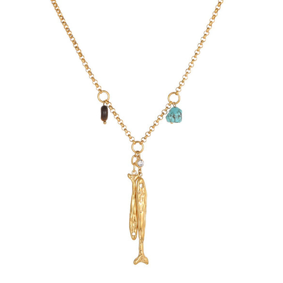Wholesale Women's Geometric Stainless Steel Electroplated Necklace