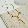 Wholesale Women's Geometric Stainless Steel Electroplated Necklace