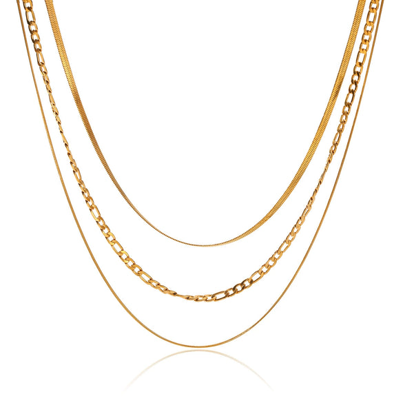 Wholesale Women's Geometric Stainless Steel Electroplated Necklaces