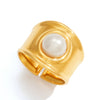 Wholesale Women's Geometric Stainless Steel Electroplated Open Ring Accessories
