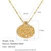 Wholesale Women's Geometric Stainless Steel Electroplated Pendant Necklace Jewelry