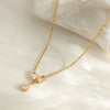 Wholesale Women's Geometric Stainless Steel Electroplated Pendant Necklace