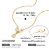 Wholesale Women's Geometric Stainless Steel Electroplated Pendant Necklace