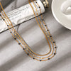 Wholesale Women's Geometric Stainless Steel Electroplated Retro Necklace