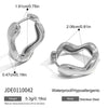 Wholesale Women's Geometric Stainless Steel Electroplated Rhinestone Green Zircon Earrings