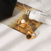 Wholesale Women's Geometric Stainless Steel Electroplated Ring In Ins Style