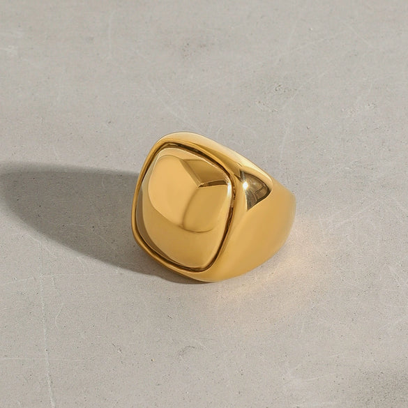 Wholesale Women's Geometric Stainless Steel Electroplated Ring Jewelry