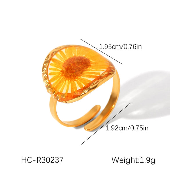 Wholesale Women's Geometric Stainless Steel Electroplated Ring Jewelry