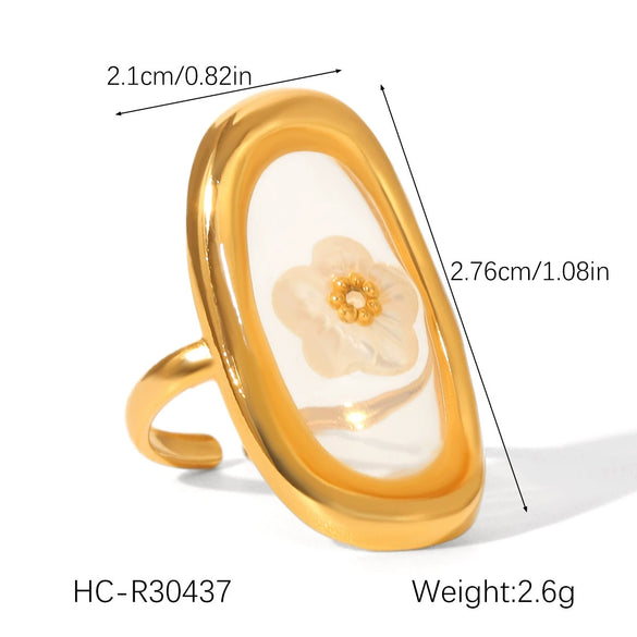 Wholesale Women's Geometric Stainless Steel Electroplated Ring Jewelry