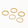 Wholesale Women's Geometric Stainless Steel Electroplated Ring