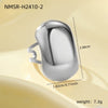 Wholesale Women's Geometric Stainless Steel Electroplated Ring