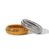 Wholesale Women's Geometric Stainless Steel Electroplated Ring