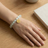 Wholesale Women's Geometric Stainless Steel Electroplated Round Pendant Bracelet