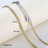 Wholesale Women's Geometric Stainless Steel Electroplated Snake Bone Chain Necklace Jewelry