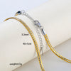 Wholesale Women's Geometric Stainless Steel Electroplated Snake Bone Chain Necklace Jewelry