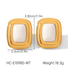 Wholesale Women's Geometric Stainless Steel Electroplated Stud Earrings Vintage Luxury Jewelry