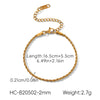 Wholesale Women's Geometric Stainless Steel Electroplated Twist Chain Necklace Jewelry