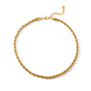Wholesale Women's Geometric Stainless Steel Electroplated Twist Chain Necklace Jewelry