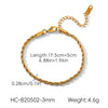 Wholesale Women's Geometric Stainless Steel Electroplated Twist Chain Necklace Jewelry