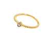Wholesale Women's Geometric Stainless Steel Electroplated Water Drops Zircon Ring
