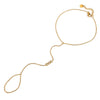 Wholesale Women's Geometric Stainless Steel Electroplated Zircon Anklet Jewelry In Ins Style