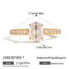 Wholesale Women's Geometric Stainless Steel Electroplated Zircon Ring Trendy Hand Jewelry