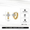 Wholesale Women's Geometric Stainless Steel Electroplated Zirconinlaid Earrings Hoops Fashion Ear Accessories