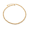 Wholesale Women's Geometric Stainless Steel Figaro Chain Necklace And Bracelet With Electroplating Light Luxury Style