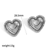 Wholesale Women's Geometric Stainless Steel Gold Electroplated Earrings Feminine And Fashionable