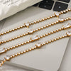 Wholesale Women's Geometric Stainless Steel Gold Plated Bracelet Jewelry