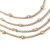 Wholesale Women's Geometric Stainless Steel Gold Plated Bracelet Jewelry