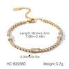 Wholesale Women's Geometric Stainless Steel Gold Plated Bracelet Jewelry