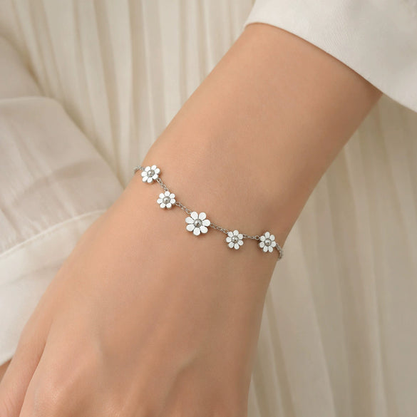 Wholesale Women's Geometric Stainless Steel Goldplated Bracelet