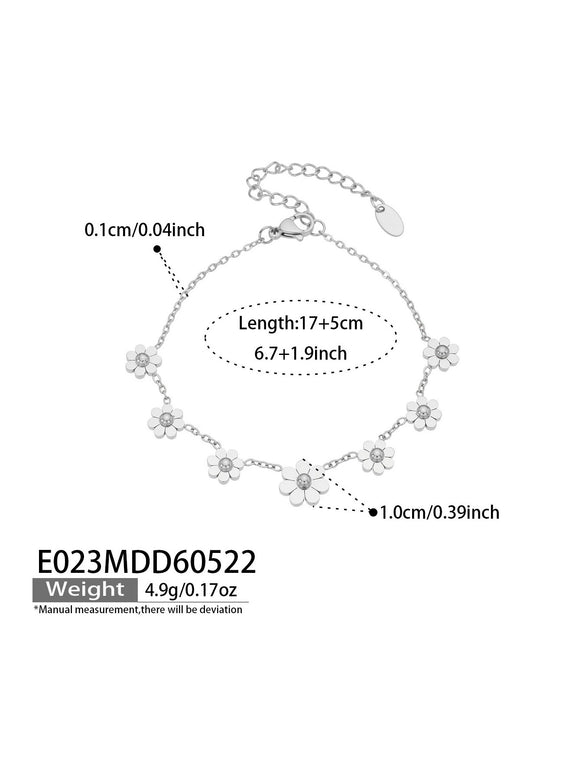 Wholesale Women's Geometric Stainless Steel Goldplated Bracelet