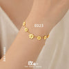 Wholesale Women's Geometric Stainless Steel Goldplated Bracelet