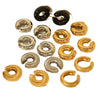 Wholesale Women's Geometric Stainless Steel Goldplated Ear Clip Without Ear Hole