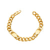 Wholesale Women's Geometric Stainless Steel Goldplated Ushaped Buckle Cuban Thick Chain Bracelet Light Luxury Fashion Jewelry