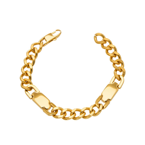 Wholesale Women's Geometric Stainless Steel Goldplated Ushaped Buckle Cuban Thick Chain Bracelet Light Luxury Fashion Jewelry