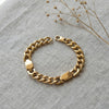 Wholesale Women's Geometric Stainless Steel Goldplated Ushaped Buckle Cuban Thick Chain Bracelet Light Luxury Fashion Jewelry