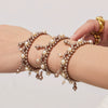 Wholesale Women's Geometric Stainless Steel Handmade Beaded Bracelet With Gourd Pendant