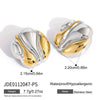 Wholesale Women's Geometric Stainless Steel Jewelry Electroplated In Gold And Silver Light Luxury Style