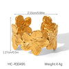 Wholesale Women's Geometric Stainless Steel Jewelry Electroplated Ring Earrings Bracelet Necklace